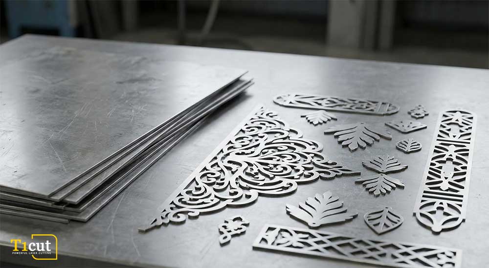 خدمات برش لیزری فلزات در ساخت لوستر - تیوان کات